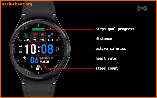 TJ101 Activity Dash Watch Face screenshot
