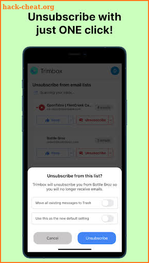 Trimbox: Easy Email Cleaner screenshot