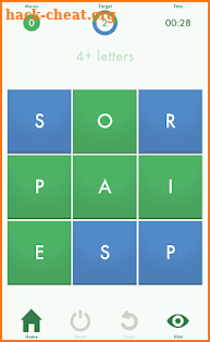 Turn Em Green XL: Word Puzzle screenshot