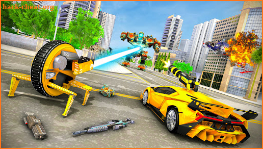 US Drone Robot Wars : Spider Robot Car Game 2021 screenshot