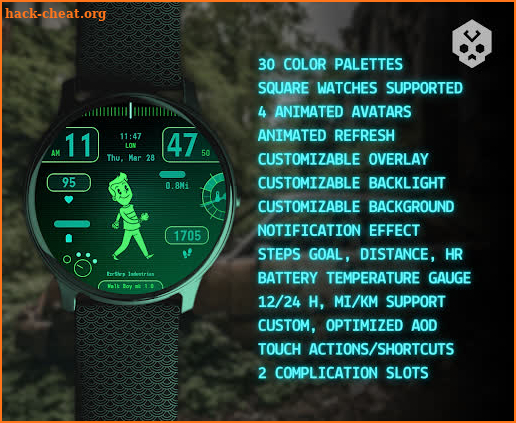 Walk Guy Stats Watch Face screenshot