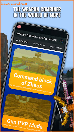 Weapon Combiner Mod for MCPE screenshot