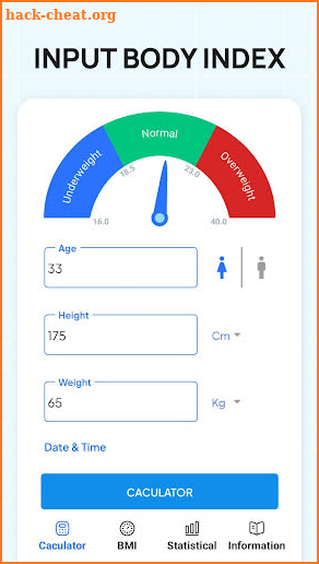 Weight Tracker: BMI, BMR, LBM screenshot