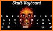 3D Fire Death Skull Keyboard Theme related image