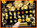 Luxurious Golden Silk Butterfly Keyboard Theme related image
