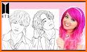 Coloring BTS K-POP Star related image