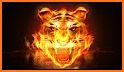 Live Fire Tiger Keyboard Theme related image