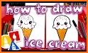 How to draw Ice Cream related image