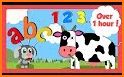 Learn numbers and count on a fun farm related image
