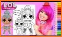 Lol coloring book Dolls surprise for kids related image