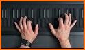 3D Metal Piano Keys Keyboard Theme related image